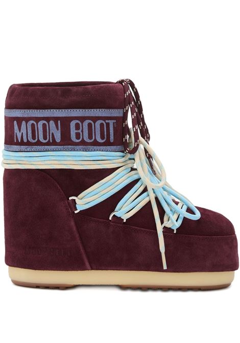 stivali icon low suede donna borgogna MOON BOOT | 80D1409670D013